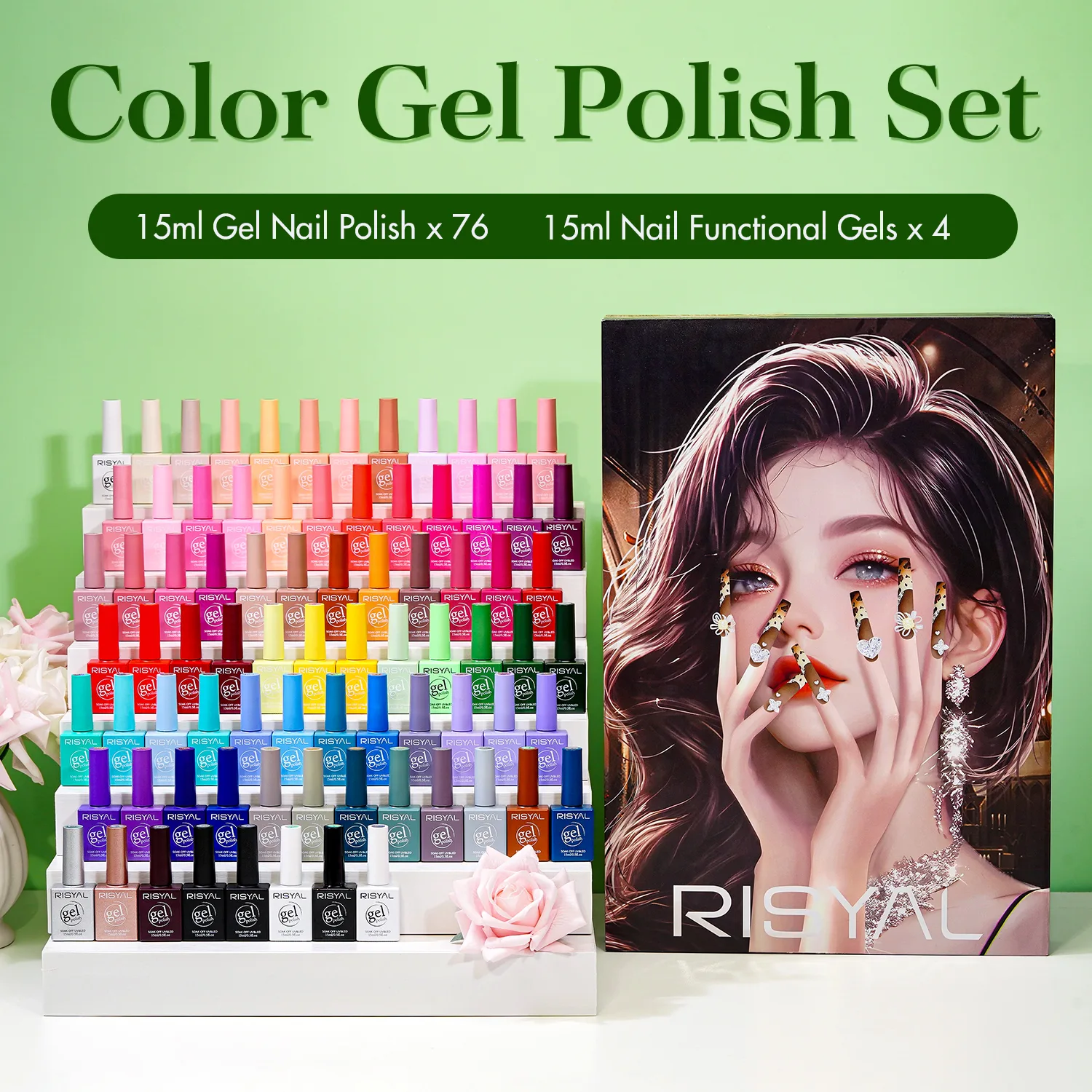 80 Colors UV Gel Polish Collection Set（RL2503-15ml）