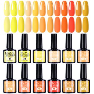 RISYAL 12 Color Gel Nail Polish Set ( 7.3ml/Yellow Series)