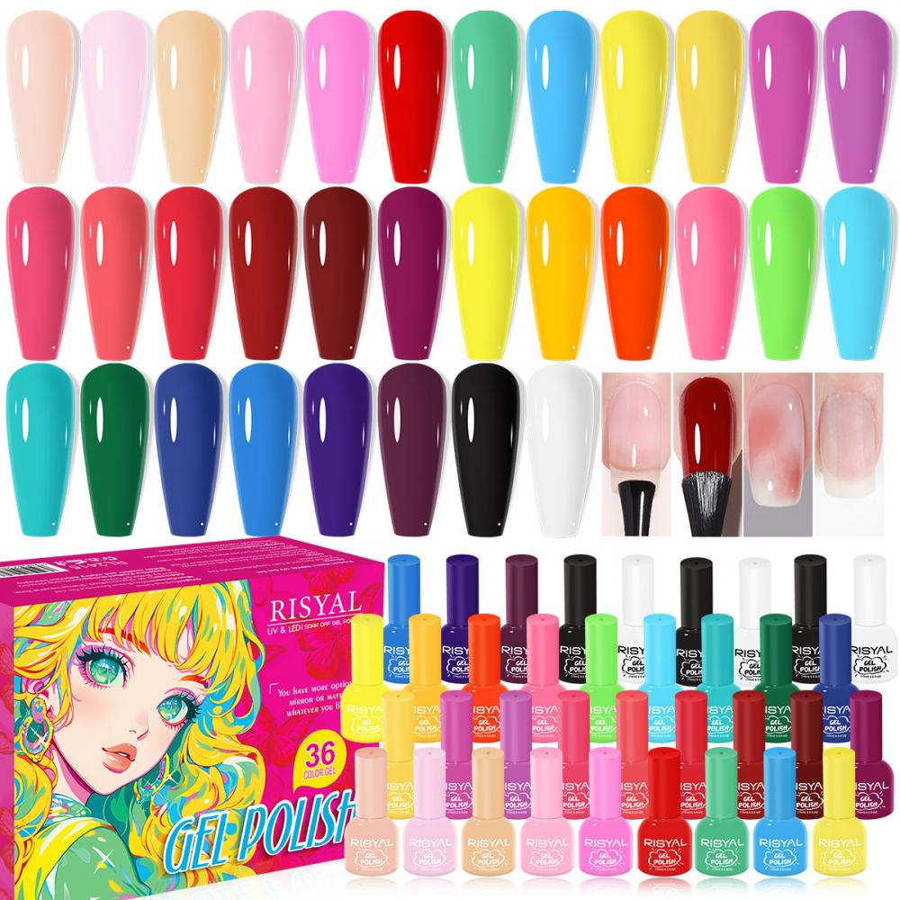 RISYAL 15ml Gel Nail Polish 36 Color Set（RL 2415）