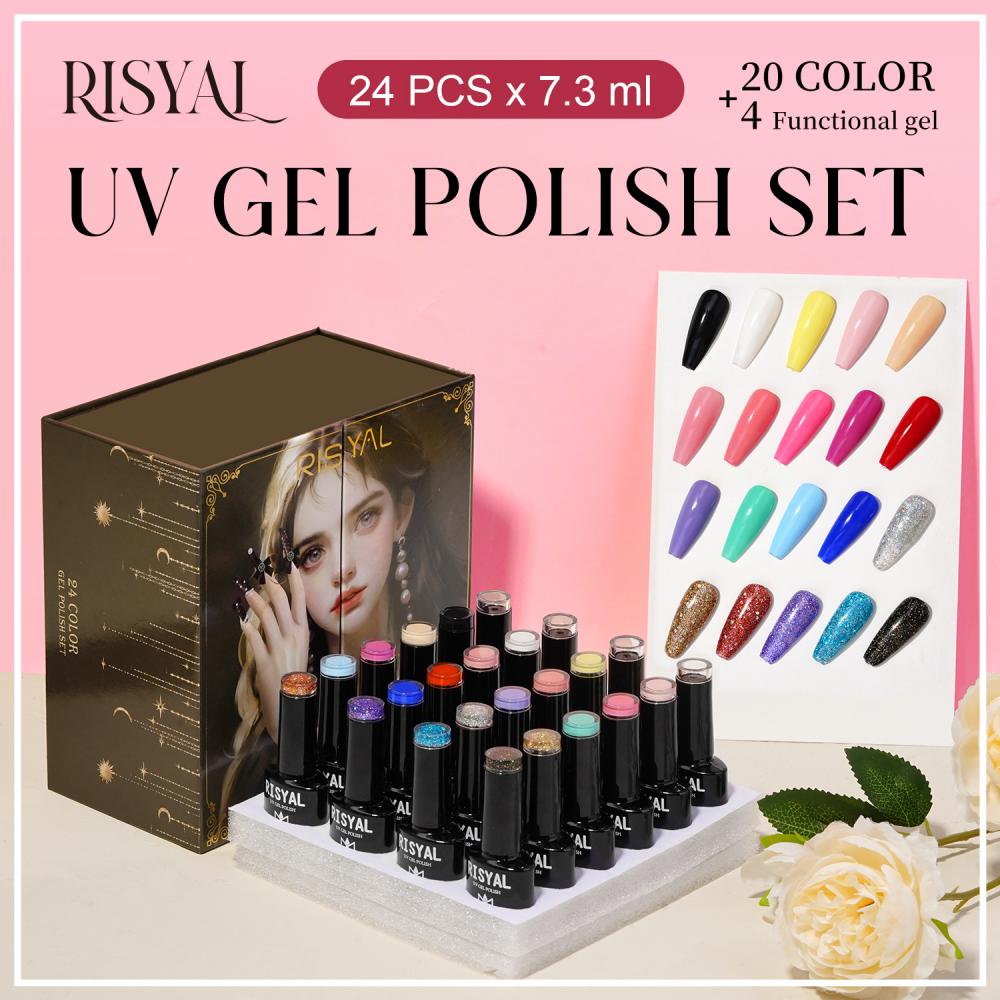 RISYAL 24 color Gel Nail Polish Set (7.3ml-RL2305)