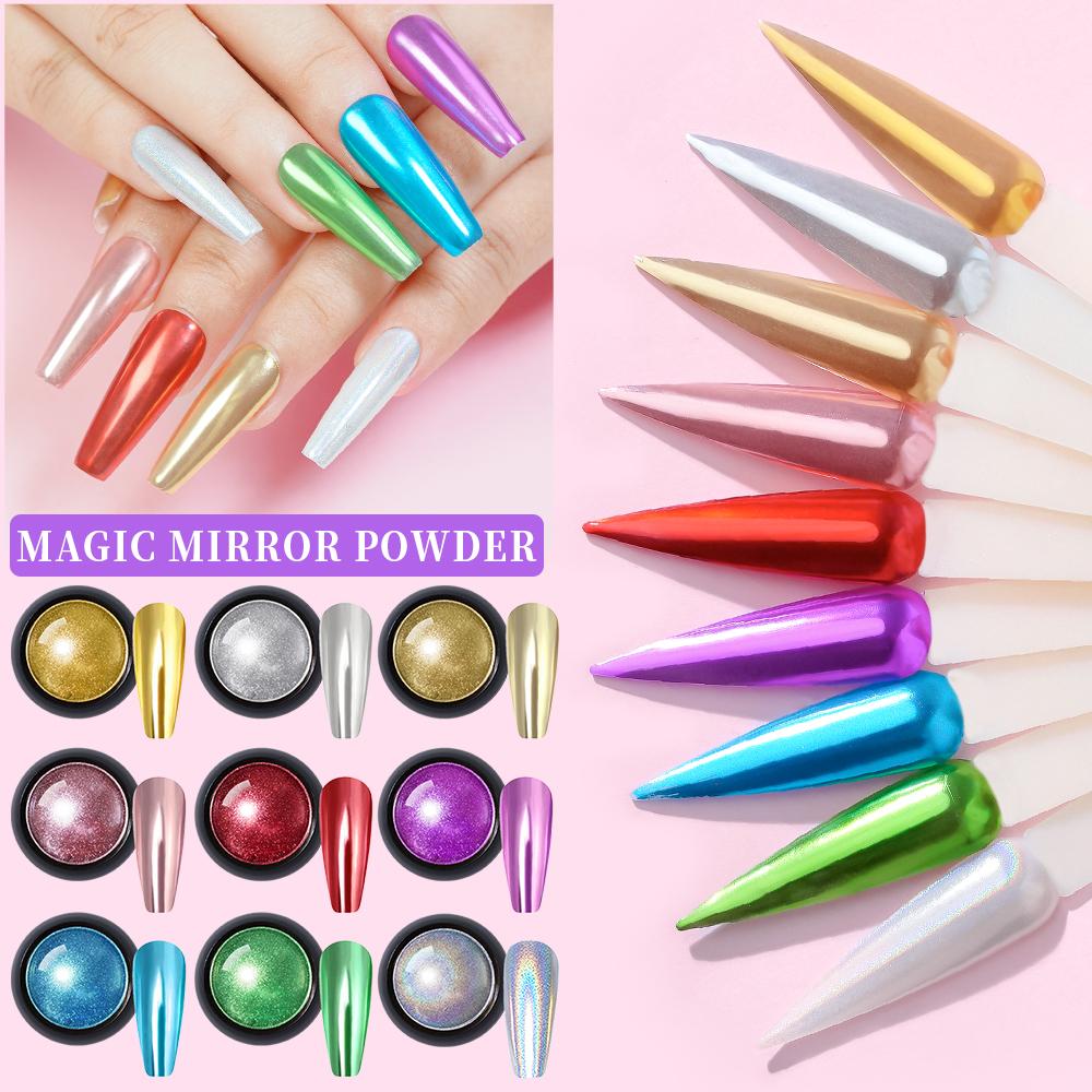 RISYAL Nail Magic Mirror Powder(9 colors-RL2411)